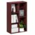 Furinno Luder 5-Cube Book Shelf, Bookshelf, Bookcase, Dark Red