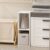 Furinno Reed 2-Tier Closet Organizers and Storage, Closet Organizer, Open Shelf Closet Storage, for Wardrobe, Bedroom, Living Room, 8-Inch Width, White