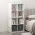Furinno Simple 8-Cube Storage Organizer, Extra Thick Frame, Plain White