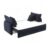 Furnifact Velvet-Upholstered Sleeper Sofa with Pillows, Convertible Sofa Bed Pull Out Couch Loveseat for Living Room, Blue Velvet