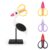 Furryvalley 3 Pack Mini Scissors with Bird Scissor Holder, Colorful tiny Craft Scissors with Cover for Sewing, Embroidery, DIY and Desk Organization