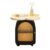 FURUIM2024M Bed Side Tables Storage Mobile Bedside Table with Swivel Casters and Left-Opening Door