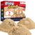 FURWEY 3lbs Play Sand, Natural Brown Sensory Sand,Suitable for Children to Shaping, Squeezing and Molding（Without Molds）