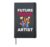 Future Makeup Artist Lashes Blush Brushes Lip Gloss Makeup Hardcover Journal, Black