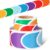 Fuutreo 32.8ft Colorful Bulletin Board Border Rainbow Classroom Bulletin Board Decor Back to School Scalloped Trim for Library Classroom Office Chalkboard Kindergarten Elementary Wall Party
