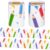 Fuutreo 52.5 ft Bulletin Board Border Decorations 2 Rolls Rainbow Crayon Pencil Border Trim for Back to School Classroom Chalkboard Blackboard Wall Window Door Decor Teacher DIY Supply(Pencil White)