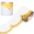 Fuutreo 65ft Goldenrod Yellow and White Bulletin Board Borders Wave Line Scalloped Board Borders Classroom Die-Cut Rolled Trim for Bulletin Home School Office Wall Desks Locker Decorations