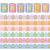 Fuutreo 6 Roll 197 ft Pastel Smile Face Bulletin Board Borders Checkerboard Scalloped Wavy Classroom Border Trim Decoration for Back to School Chalkboard Door Wall Decor