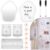 Fuutreo White 13 Pcs Locker Organizer Set, Back to School Cloud Shaped Mirror, Whiteboard with Markers, Magnetic Pen Holders, Mesh Storage Basket and Flower Magnets, Locker Accessories Kit