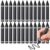 Fuyoooo 24 Pcs Black Jumbo Triangle Crayons Bulk Single Color Crayon Refill, Non-toxic, Easy-grip, Washable, Unbreakable Crayon Gifts for Arts & Crafts, School Supplies & Gifts