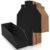 Fuyoooo 30 Pack 12 x 4 x 4. 5 Inches Cardboard Storage Bins Open Top Bin Boxes Black Corrugated Shelf Organizer Bins for Pantry, Parts, Garage, Snacks, Bottles, Cans or Warehouse Home Cubby