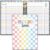Fuyoooo Teacher Record Book 2026-2027 Teacher Grade Books Spiral Bound Record Planner 2026 Class Grade Book Office Favors for Classroom Attendance Planner Decoration Double Sided(Pastel, Checkered)