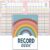 Fuyoooo Teacher Record Book Teacher Grade Books 2026-2027 Spiral Bound Record Planner 2026 Class Grade Book Office Favors for Classroom Attendance Decoration Double Sided(Rainbow)