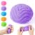 Fuzz Ball, Squishy Stress Ball, Soft Fidget Toy for Anxiety Relief, Fuzz Stress Ball, Sensory Squishy Ball Calming Tactile Grip for Focus & Relaxation (Purple)