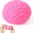 Fuzz Plush Squeeze Stress Ball Slow Rising Memory Foam Sensory Hand Exercise Toy for Adults, Calming Relaxing Soft Foam Ball (Pink)