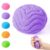 Fuzz Squishy Stress Ball, Soft Fidget Toy for Anxiety Relief, Sensory Squishy Ball (Purple)