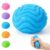 Fuzz Squishy Stress Ball, Soft Fidget Toy for Anxiety Relief, Sensory Squishy Ball (Blue)