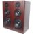 FWTCVB 80W 8 Inch High Medium and Low Three-Way Frequency Bookshelf HiFi Speaker Wooden Passive Floor Front