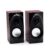 FWTCVB Wooden Desktop Speakers 3.5mm AUX Input Power Computer for Laptop Phone Audio Loudspeaker