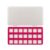 Fxzqgnh Bead Sorting Organizer Box Compact Bead Tray with Lid Secure Rhinestone Felt Tray for Jewelry Makers, 21-Grid Bead Mat With Storage Box, Red