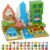 FXZYIXS Magnetic Blocks, 117-Piece 0.8in Building Farm Magnet Game Set, Stacking Building Blocks Cubes Magnets for Kids, STEM Sensory Creative Toys Games for Toddler Boys & Girls