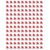FYSUIMU 2400 Pcs Christmas Mini Stickers, Holographic Santa Hat, 0.5 Inch