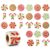 FYSUIMU 500 Pcs Christmas Candy Cane Stickers, Holographic, 1.5 Inch