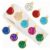 FYSUIMU 500Pcs Christmas Ornament Stickers, Holographic Xmas Ball, 1.5 Inch