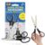G4GADGET Floral Pattern Scissors 2 Pack – Comfort Grip Multi-Purpose Scissors Set (8 Inch & 5.3 Inch) – Stainless Steel Blades, Soft Handles for School, Office, Kitchen & Home Essentials