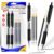 G4GADGET Retractable Gel Pens with Refill Black Ink – Pack of 6 (2 Pens + 4 Refills) – Smooth Writing Quick-Dry No Smear No Bleed Pens for Office, School & Journaling