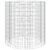 Gabion Fire Pit 39.4″ Galvanized Iron