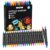 Gadout 24-Color Dual Tip Acrylic Paint Markers, Fine & Brush Tip Paint Pens
