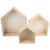Gadpiparty 3pcs Wood House Shaped Wall-Mounted Storage Rack Floating Shelves with Strong Bearing for Home Decorative Display and Placing Sundries