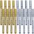 Gadpiparty Silver Metallic Markers Versatile for Multiple Surfaces 20pcs Fine Precision Paint Pens with Plastic Body for Card Making and Signing Books for Scrapbooking and Autograph Use