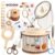 GAGAKU Wooden Bug Catcher Kit for Kids 4-8, Outdoor Explorer Set with Expandable Butterfly Net, Magnifying Glass, Tweezers, Educational Catching Toy for Backyard Camping, Gift for Boys Girls