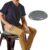 Gaiam Balance Disc Wobble Cushion, 16″, Core Stability Seat (Grey)