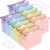 Gaillty 24 Pack Hanging File Folders with 2-Inch Expansion, Pastel