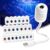 Galaxy Projector Night Light, 360° Star Projector with 24 HD Films, Aurora Ocean Moon Themes, Remote & Touch Control, USB Powered Lamp for Bedroom Kids Room Gaming Room (12PCS)