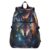 Galaxy Wolf Face Backpack Travel Laptop Backpack Purse for Women Men Teens Girls School Bag College Bookbag Water Resistant Casual Daypack