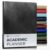 Gallery Leather Academic Planner 2027, Teacher and Student Weekly Monthly Planner, Elegantly Bound Calendar with Gold-Gilded Page Edges, 18 Months – Acadia Black – 9×7″