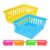 GALPADA 6pcs Plastic Pencil Holder Storage Basket for Pens and Crayons, Versatile and Space-saving Organizer Bin for Home Study and School Storage, Sturdy Classroom Supplies Container