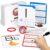 Gamenote Dry Erase Alphabet and Number Flash Cards – Write and Wipe Laminated ABC Letter Tracing Practice Card for Kindergarten (47 Flashcards with 2 Rings and Marker)