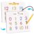 GAMENOTE Magnetic Number Tracing Board, 2 in 1 Double Sided Numbers 1-20 Writing Board for Toddlers & Kids, Preschool Handwriting Learning Toys, Educational Math Manipulatives