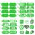 Gameza Green Face Glitter Eye Black Stickers, 36PCS Football Baseball Breathable Eye Stickers, Soccer Sticker Party Favors for Adults Lacrosse Fans, Blue Accessories for Spirit Week (Glitter, Blue)