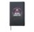 Gaming Quote “An Avery Never Gives Up” Headset Personalized Hardcover Journal, Black