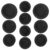 GANAZONO Rubber Piggy Bank Stopper Plugs and Easy to Use Features 10pcs Round Shape with Protective Design Black Color for Money Saving Box Suitable for Piggy Banks and Savings Jars