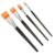 GANAZONO Serrated Comb Paint Brush Set Professional Texture Artist Brushes for Acrylic 4pcs with Wood and Plastic Handles, for Special Effects and Textured and Oil and Gouache Painting