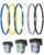 Garbage Can Rubber Bands Cord Lock Adjustable Design Trash Can Bands Fits 4-33 Gallon Trash Cans (6pcs Large (black,gray,white,blue,greeness,yellow))