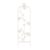 Garden Trellis- for Climbing Plants- Decorative Flower Stem Metal Panel-for Vines, Roses, Vegetable Plants & Flowers by Pure Garden (Antique White)