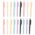 GARIOUANS 18pcs 0.5mm Retractable Ballpoint Pens with Black Ink, Press Type Decorative Design, Lasting Ink for School, Office, Home, Journal, and Planner Writing